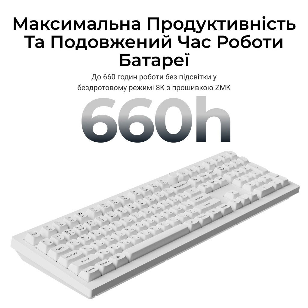 Клавиатура Keychron V6 Ultra, Белый - № 11 Клавиатура Keychron V6 Ultra, Белый - № 11