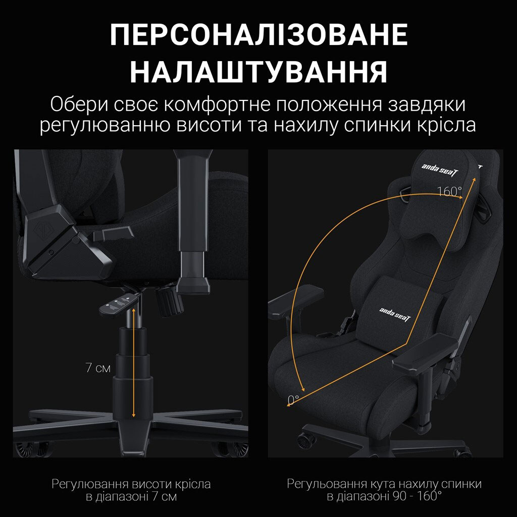 Кресло для геймеров Anda Seat Kaiser Frontier, Черный - № 12 Кресло для геймеров Anda Seat Kaiser Frontier, Черный - № 12