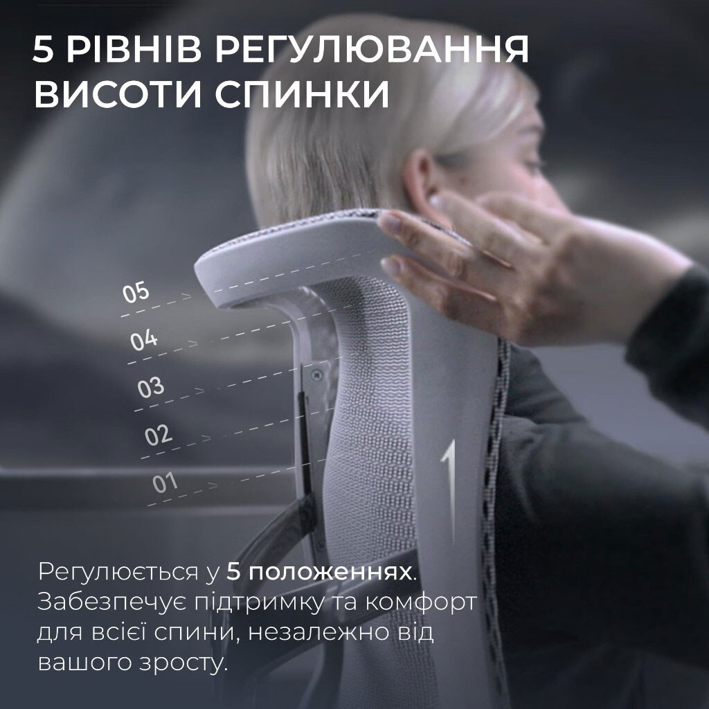 Кресло офисное Sihoo Doro S300 Mesh, Серый - № 9 Кресло офисное Sihoo Doro S300 Mesh, Серый - № 9