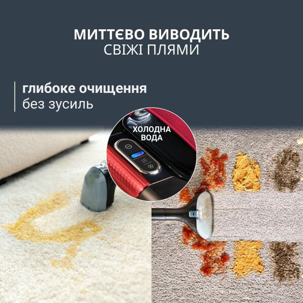 Моющий пылесос-пятновыводитель Rowenta Clean It Hot & Cold IN7020F0, Красный - № 4 Моющий пылесос-пятновыводитель Rowenta Clean It Hot & Cold IN7020F0, Красный - № 4
