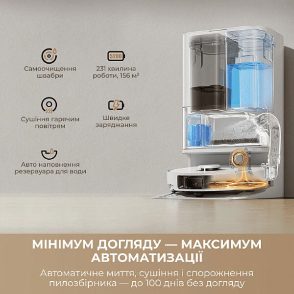 Робот-пилосос Dreame Bot L10s Ultra, Чорний - № 6 Робот-пилосос Dreame Bot L10s Ultra, Чорний - № 6
