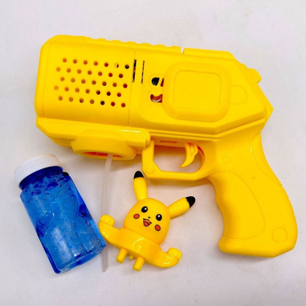 Пистолет с мыльными пузырями "ПИКАЧУ / PIKACHU", Mic - № 4 Пистолет с мыльными пузырями "ПИКАЧУ / PIKACHU", Mic - № 4
