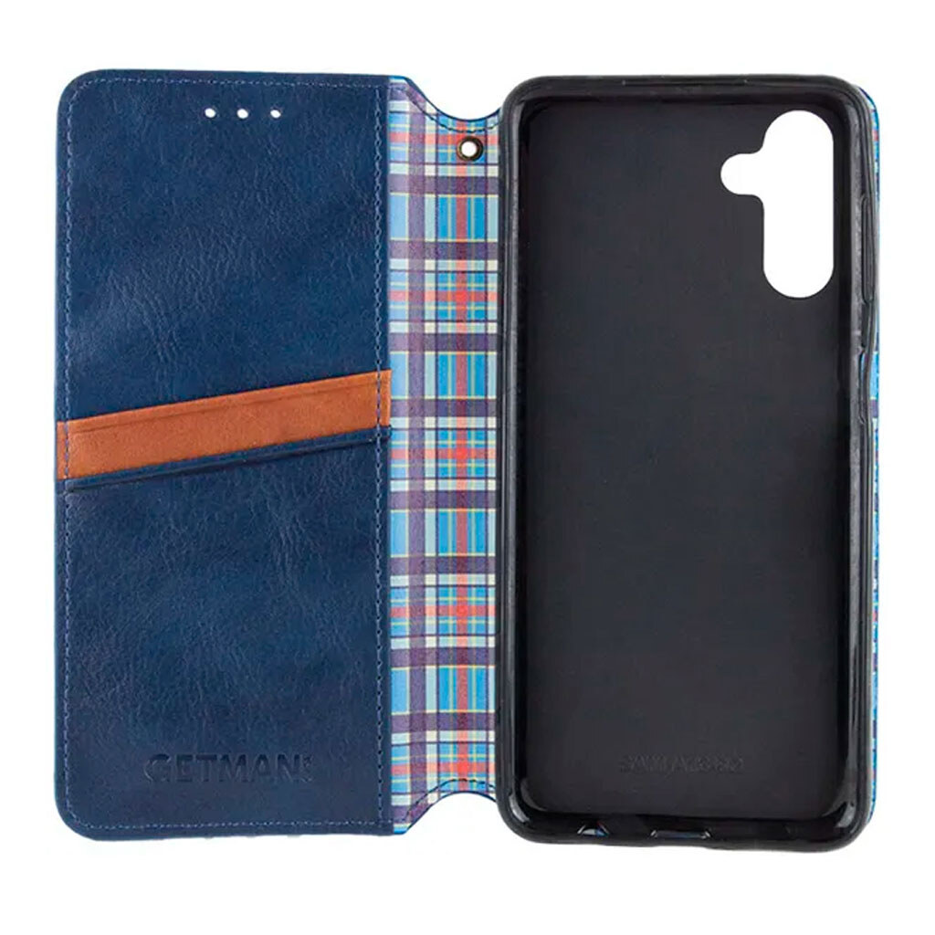 Чохол (книжка) Samsung A165 Galaxy A16 / A166 Galaxy A16 5G, GETMAN Cubic, Синій - № 3 Чохол (книжка) Samsung A165 Galaxy A16 / A166 Galaxy A16 5G, GETMAN Cubic, Синій - № 3