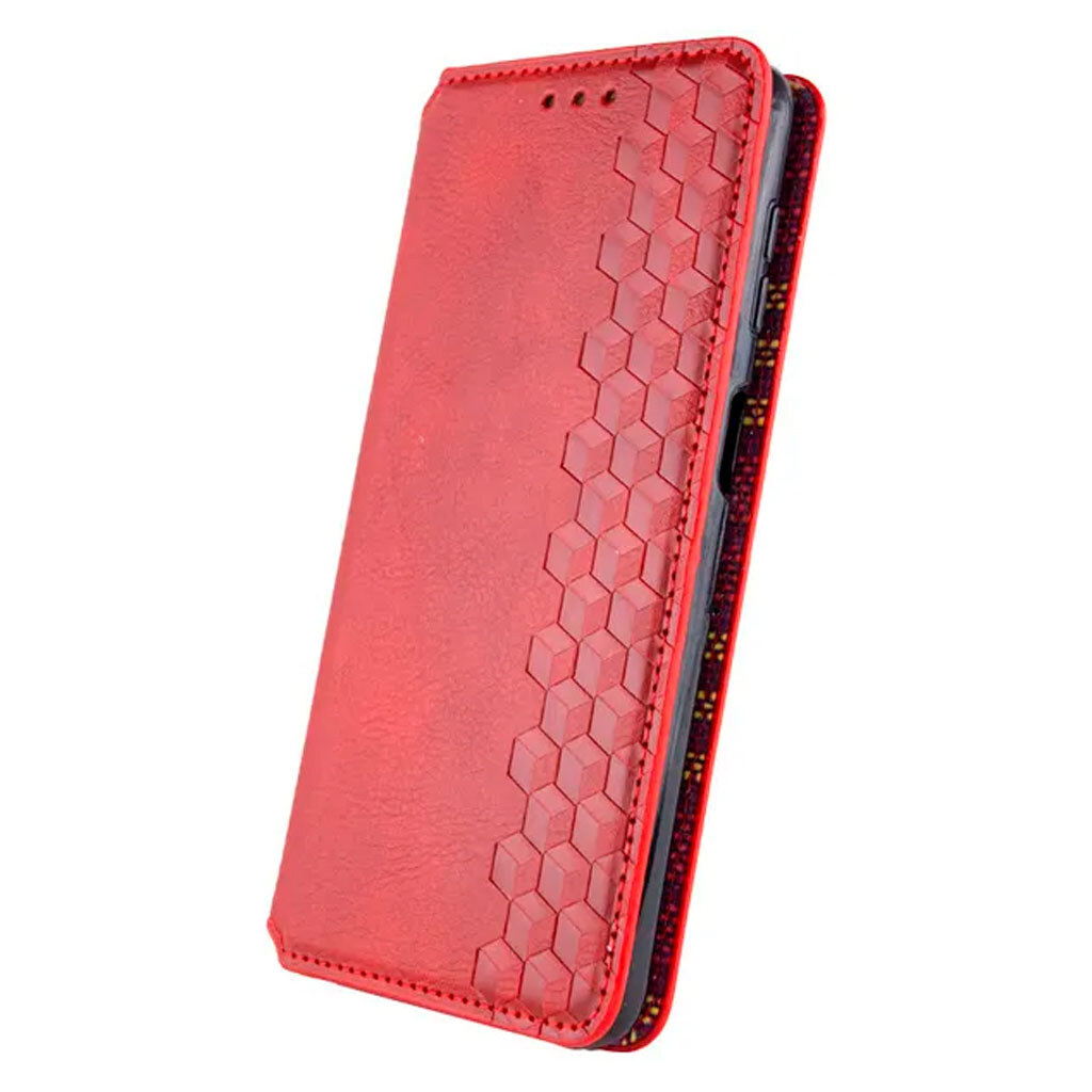 Чохол (книжка) Samsung A165 Galaxy A16 / A166 Galaxy A16 5G, GETMAN Cubic, Червоний - № 2 Чохол (книжка) Samsung A165 Galaxy A16 / A166 Galaxy A16 5G, GETMAN Cubic, Червоний - № 2