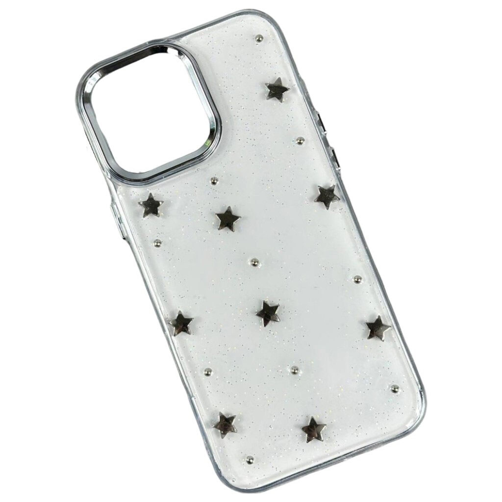 Чехол (накладка) Xiaomi Poco C85 / Redmi 15C, Shiny Crystal Colored Bow, Stars, Рисунок - № 1 Чехол (накладка) Xiaomi Poco C85 / Redmi 15C, Shiny Crystal Colored Bow, Stars, Рисунок - № 1