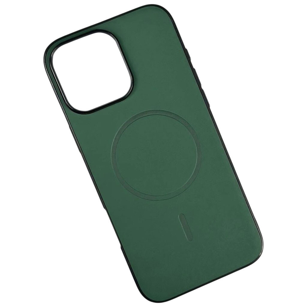 Чехол (накладка) Apple iPhone 13 Pro, Slim Fit Soft Touch, MagSafe, Зеленый - № 1 Чехол (накладка) Apple iPhone 13 Pro, Slim Fit Soft Touch, MagSafe, Зеленый - № 1