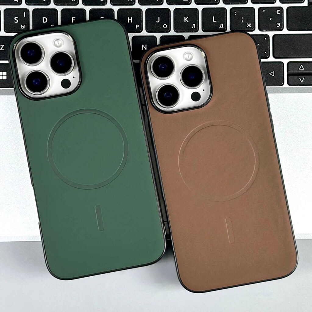 Чехол (накладка) Apple iPhone 13 Pro, Slim Fit Soft Touch, MagSafe, Зеленый - № 12 Чехол (накладка) Apple iPhone 13 Pro, Slim Fit Soft Touch, MagSafe, Зеленый - № 12