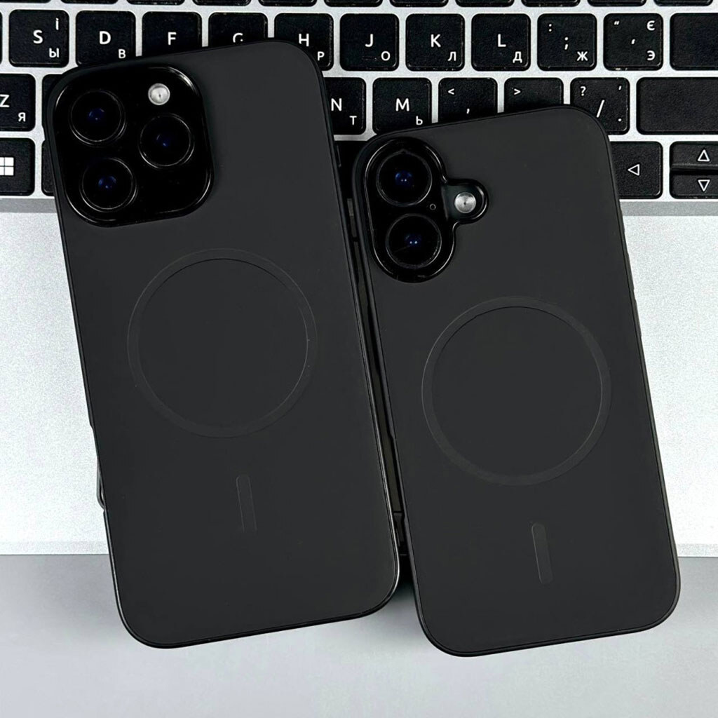 Чехол (накладка) Apple iPhone 16 Pro Max, Slim Fit Soft Touch, MagSafe, Синий - № 11 Чехол (накладка) Apple iPhone 16 Pro Max, Slim Fit Soft Touch, MagSafe, Синий - № 11