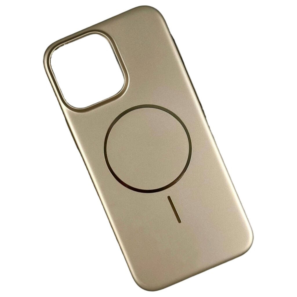 Чехол (накладка) Apple iPhone 16, Smooth Touch, MagSafe, Золотой - № 1 Чехол (накладка) Apple iPhone 16, Smooth Touch, MagSafe, Золотой - № 1