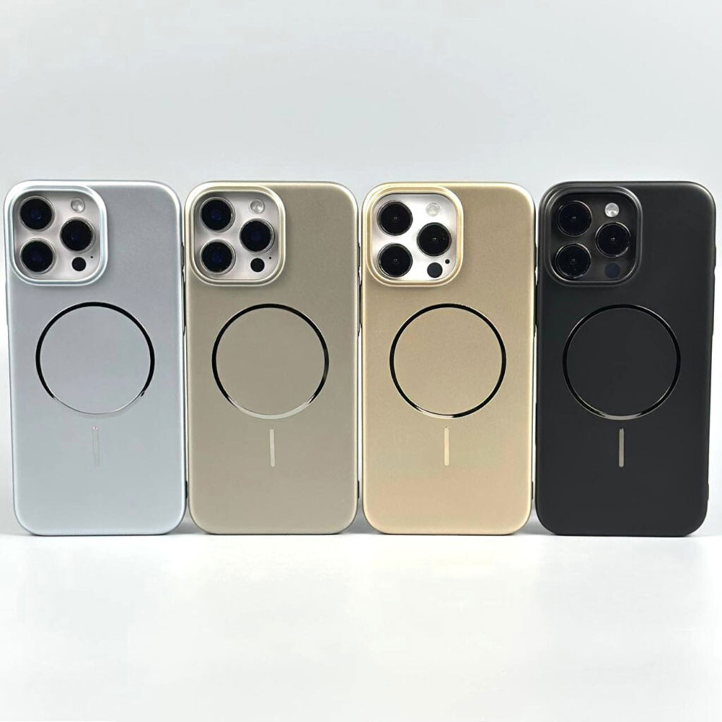 Чехол (накладка) Apple iPhone 17 Pro, Smooth Touch, MagSafe, Золотой - № 8 Чехол (накладка) Apple iPhone 17 Pro, Smooth Touch, MagSafe, Золотой - № 8