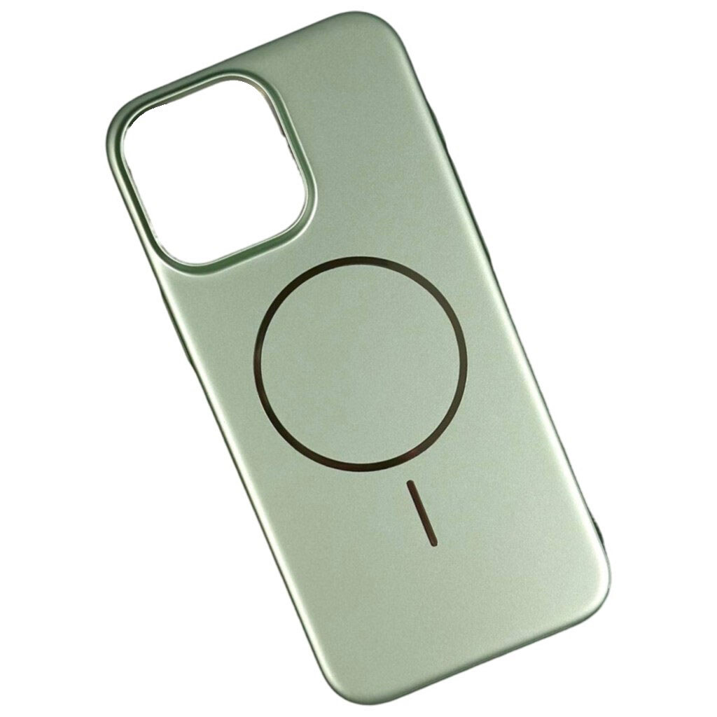 Чехол (накладка) Apple iPhone 12 / iPhone 12 Pro, Smooth Touch, MagSafe, Зеленый - № 1 Чехол (накладка) Apple iPhone 12 / iPhone 12 Pro, Smooth Touch, MagSafe, Зеленый - № 1