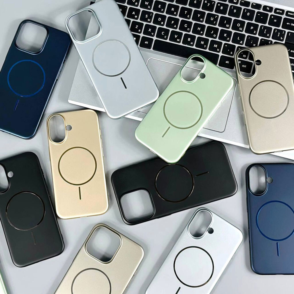 Чехол (накладка) Apple iPhone 15, Smooth Touch, MagSafe, Синий - № 5 Чехол (накладка) Apple iPhone 15, Smooth Touch, MagSafe, Синий - № 5