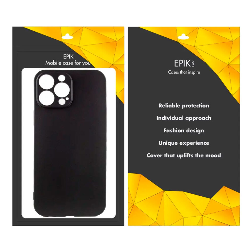 Чохол (накладка) Apple iPhone 15 Pro, Epik Black Full Camera, Чорний - № 3 Чохол (накладка) Apple iPhone 15 Pro, Epik Black Full Camera, Чорний - № 3