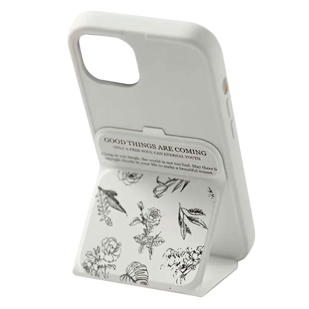 Чохол (накладка) Apple iPhone 16 Pro Max, Epik Panel Stand, Floral Sketch, Малюнок - № 3 Чохол (накладка) Apple iPhone 16 Pro Max, Epik Panel Stand, Floral Sketch, Малюнок - № 3