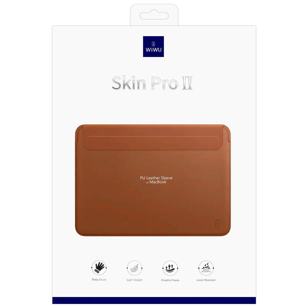 Чехол (конверт) Apple MacBook Air 15 M2, Wiwu Skin Pro II, Коричневый - № 7 Чехол (конверт) Apple MacBook Air 15 M2, Wiwu Skin Pro II, Коричневый - № 7