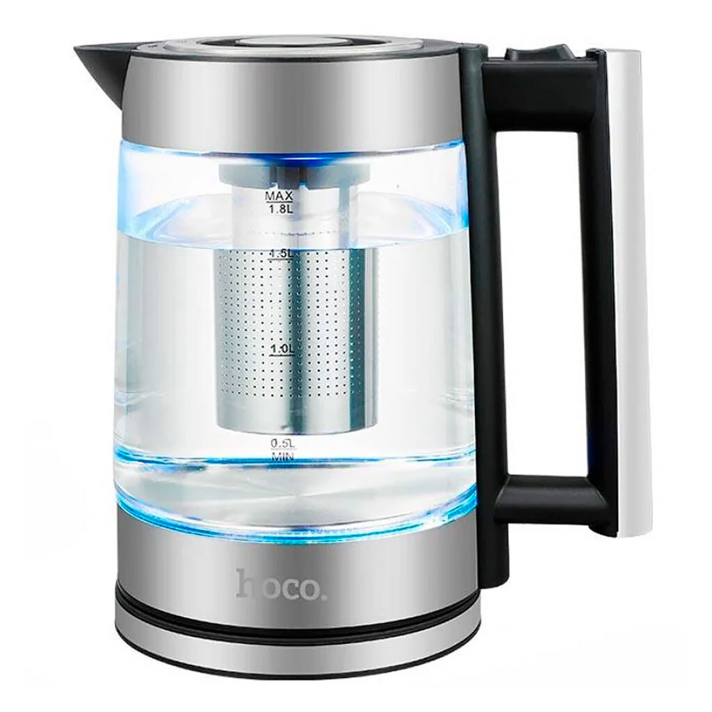 Электрочайник Hoco HA01A Kitchen High, Серебряный - № 1 Электрочайник Hoco HA01A Kitchen High, Серебряный - № 1