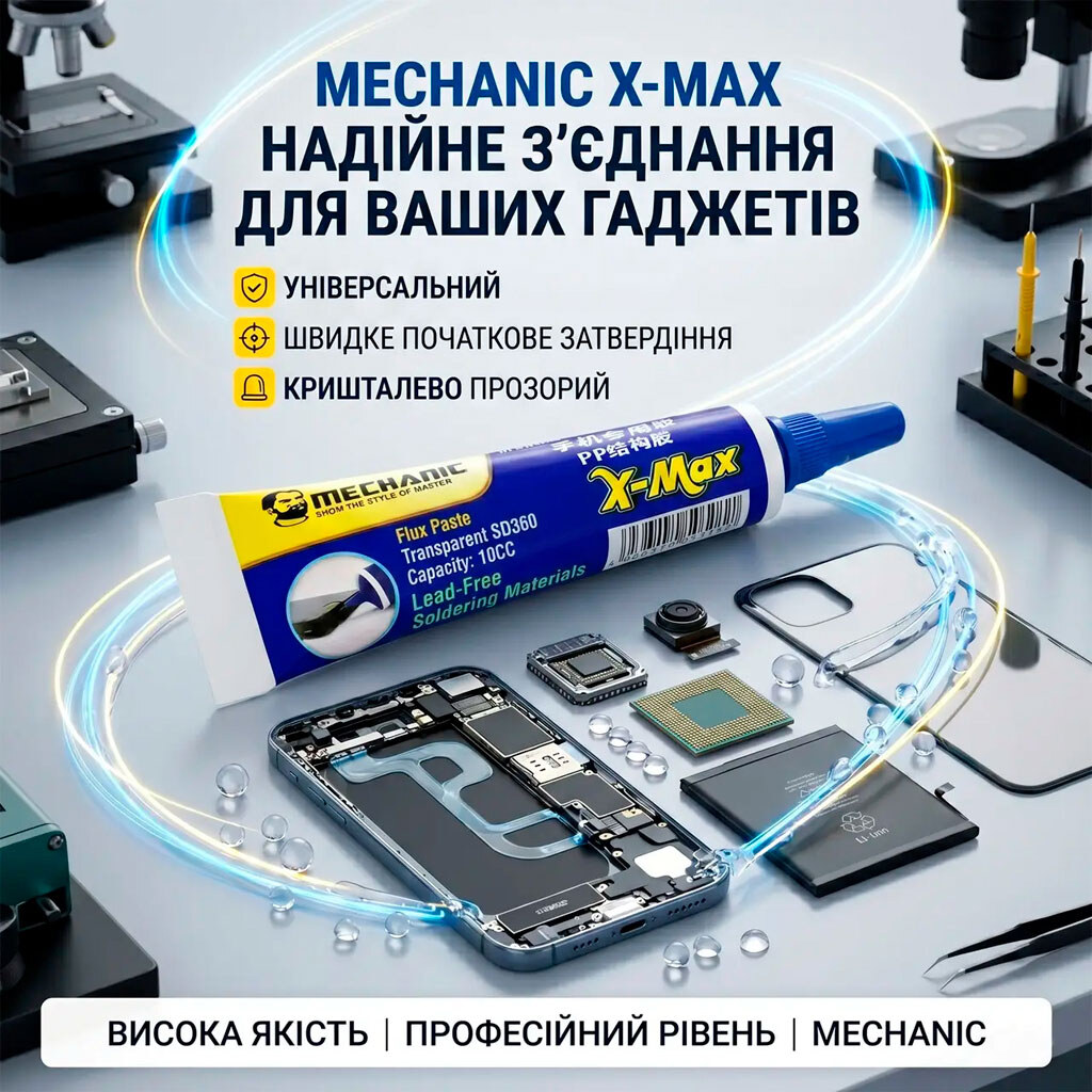 Клей Mechanic PP X-MAX, 15 мл., Прозрачный - № 3 Клей Mechanic PP X-MAX, 15 мл., Прозрачный - № 3