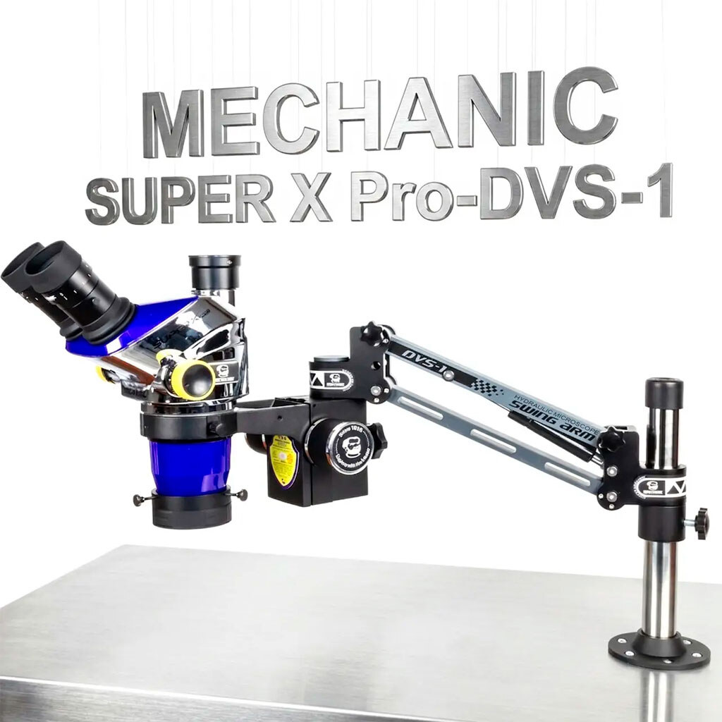 Мікроскоп тринокулярний Mechanic SUPER X Pro-DVS-1, Срібний - № 3 Мікроскоп тринокулярний Mechanic SUPER X Pro-DVS-1, Срібний - № 3