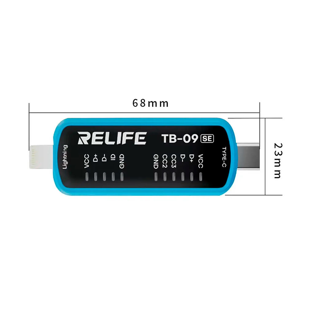 Тест-кабель для перевірки коннектора зарядки Relife TB-09 SE - № 2 Тест-кабель для перевірки коннектора зарядки Relife TB-09 SE - № 2