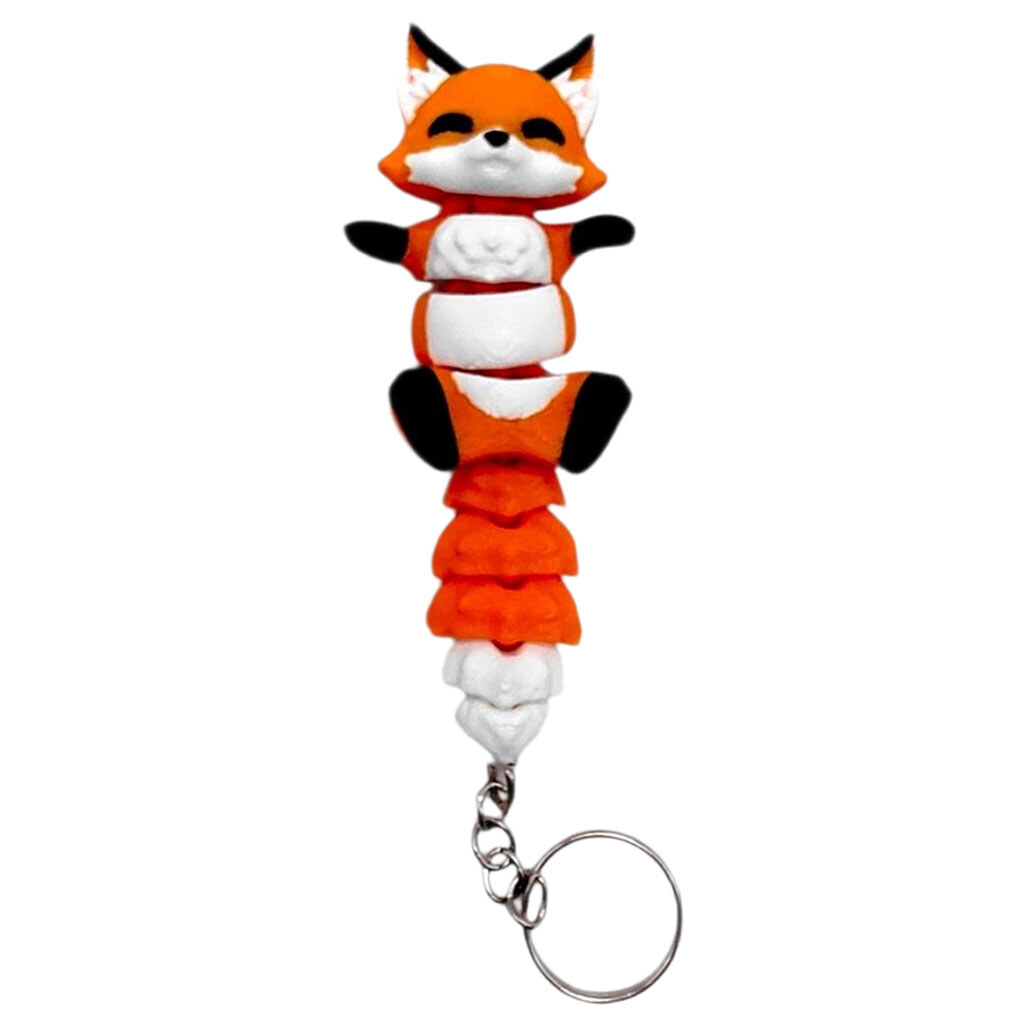 Брелок "Flexi Fox / Магнітна Лисичка Keychain", 3D друк, OYTOY - № 1 Брелок "Flexi Fox / Магнітна Лисичка Keychain", 3D друк, OYTOY - № 1