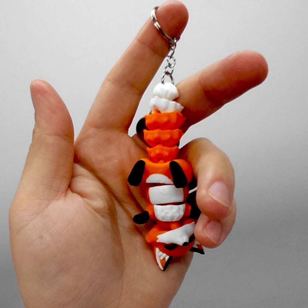 Брелок "Flexi Fox / Магнітна Лисичка Keychain", 3D друк, OYTOY - № 2 Брелок "Flexi Fox / Магнітна Лисичка Keychain", 3D друк, OYTOY - № 2