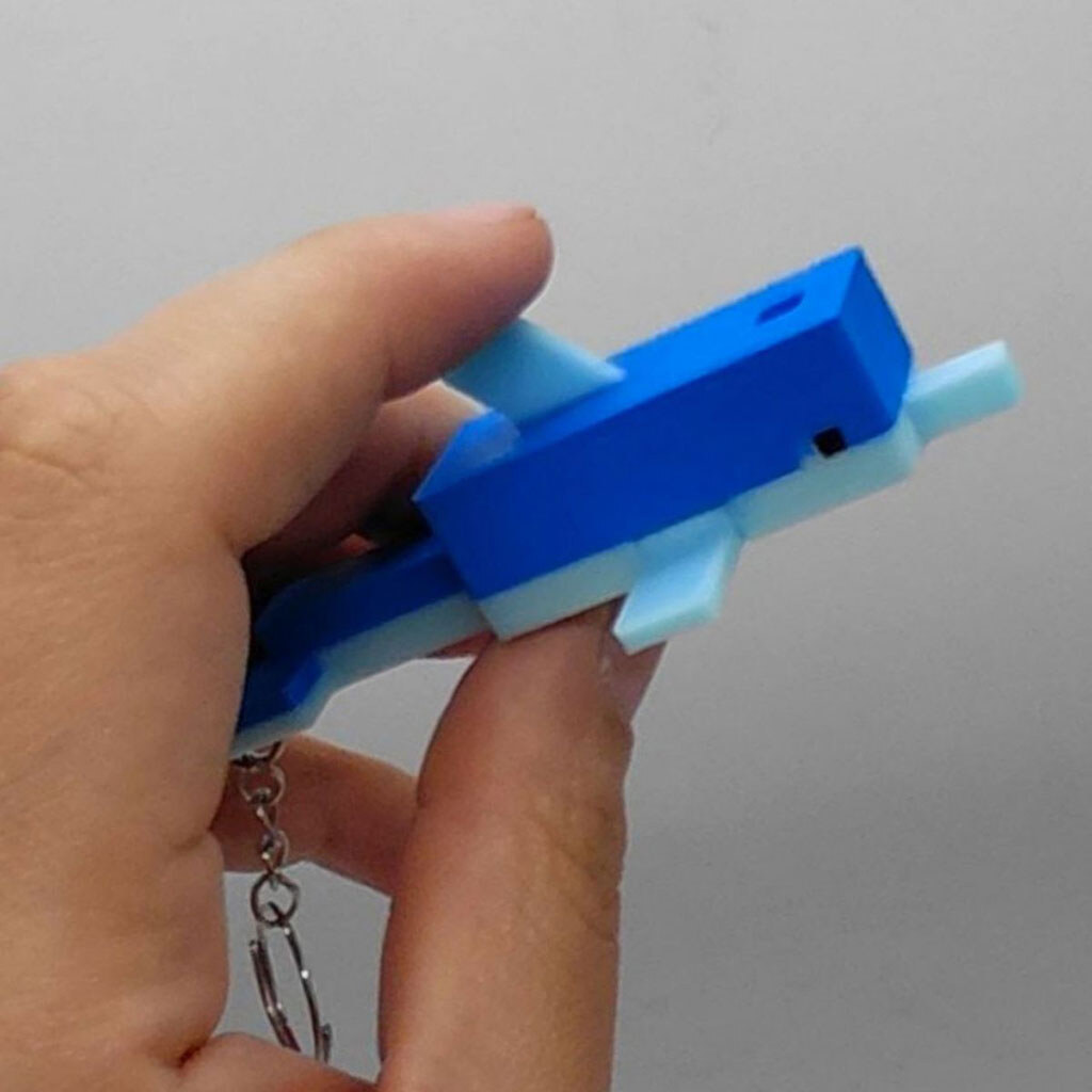 Брелок "Minecraft Dolphin / Дельфін Keychain", 3D друк, OYTOY - № 2 Брелок "Minecraft Dolphin / Дельфін Keychain", 3D друк, OYTOY - № 2