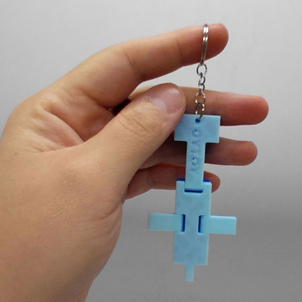 Брелок "Minecraft Dolphin / Дельфін Keychain", 3D друк, OYTOY - № 3 Брелок "Minecraft Dolphin / Дельфін Keychain", 3D друк, OYTOY - № 3