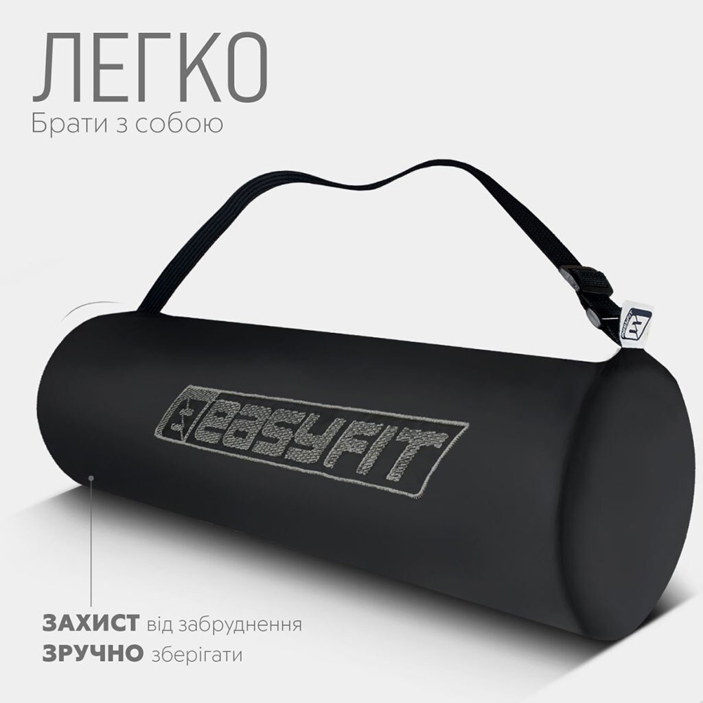 Коврик для йоги и фитнеса , TPE+TC, 6 мм, двухслойный + Чехол черный с фиолетовым - № 6 Коврик для йоги и фитнеса , TPE+TC, 6 мм, двухслойный + Чехол черный с фиолетовым - № 6