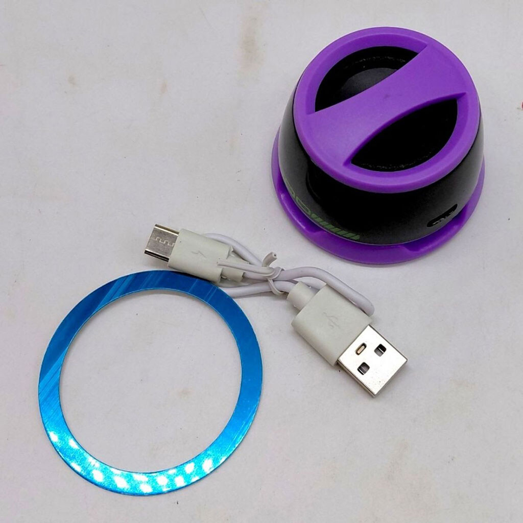 Колонка, висота 4 см, магнітна поверхня, підсвічування, Bluetooth, вбудований акумулятор, в коробці, Mic - № 5 Колонка, висота 4 см, магнітна поверхня, підсвічування, Bluetooth, вбудований акумулятор, в коробці, Mic - № 5