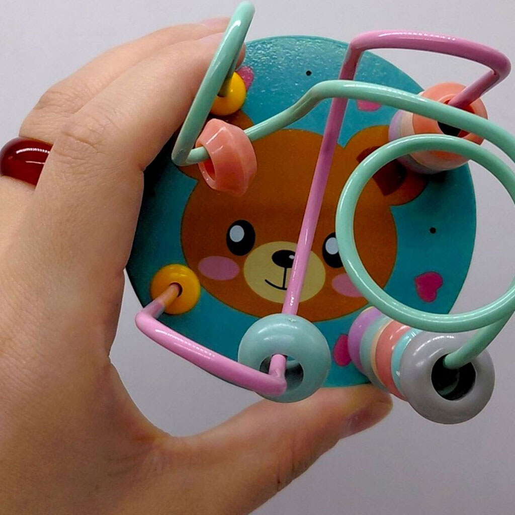 Пальчиковый лабиринт "МИШКА", деревянный, в коробке, Wtoys - № 4 Пальчиковый лабиринт "МИШКА", деревянный, в коробке, Wtoys - № 4