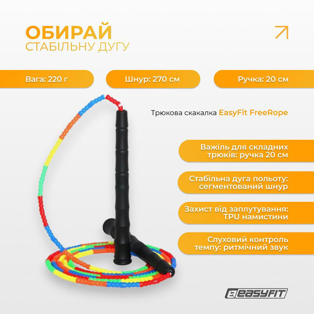 Скакалка скоростная, EasyFit - № 2 Скакалка скоростная, EasyFit - № 2