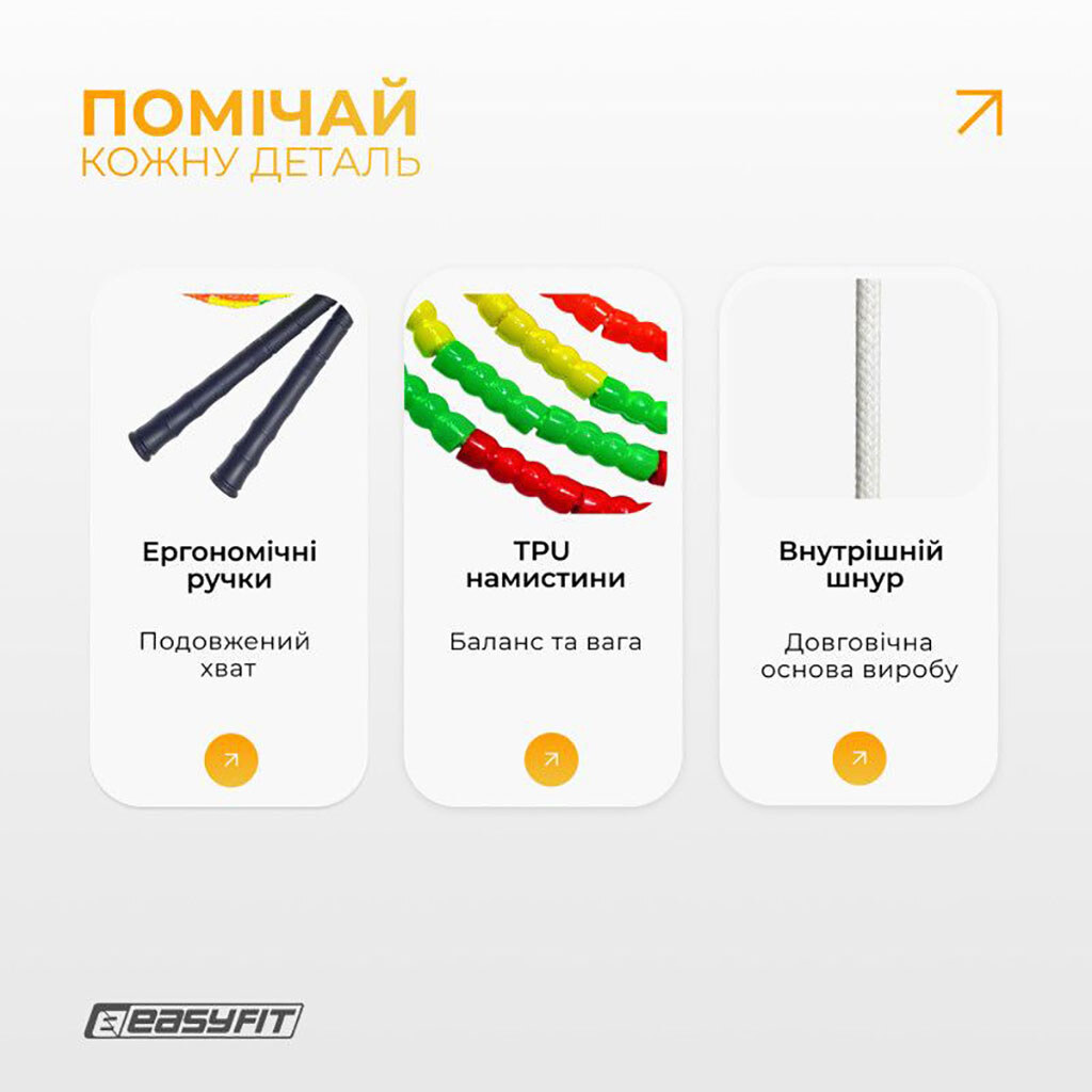 Скакалка скоростная, EasyFit - № 3 Скакалка скоростная, EasyFit - № 3