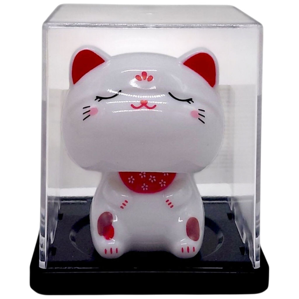 Фигурка-качалка "Кот Удачи", на солнечной батарее, 6 см, ВИД 1, Mic - № 1 Фигурка-качалка "Кот Удачи", на солнечной батарее, 6 см, ВИД 1, Mic - № 1