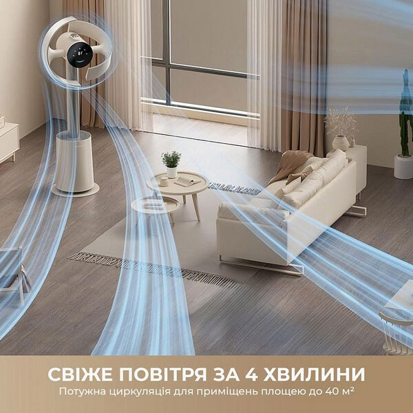 Вентилятор Dreame Bladeless Fan MF10, Білий - № 6 Вентилятор Dreame Bladeless Fan MF10, Білий - № 6