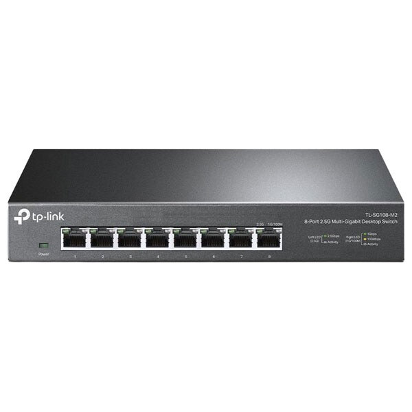 Комутатор TP-Link TL-SG108-M2, Чорний - № 1 Комутатор TP-Link TL-SG108-M2, Чорний - № 1