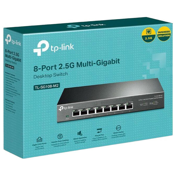 Комутатор TP-Link TL-SG108-M2, Чорний - № 4 Комутатор TP-Link TL-SG108-M2, Чорний - № 4