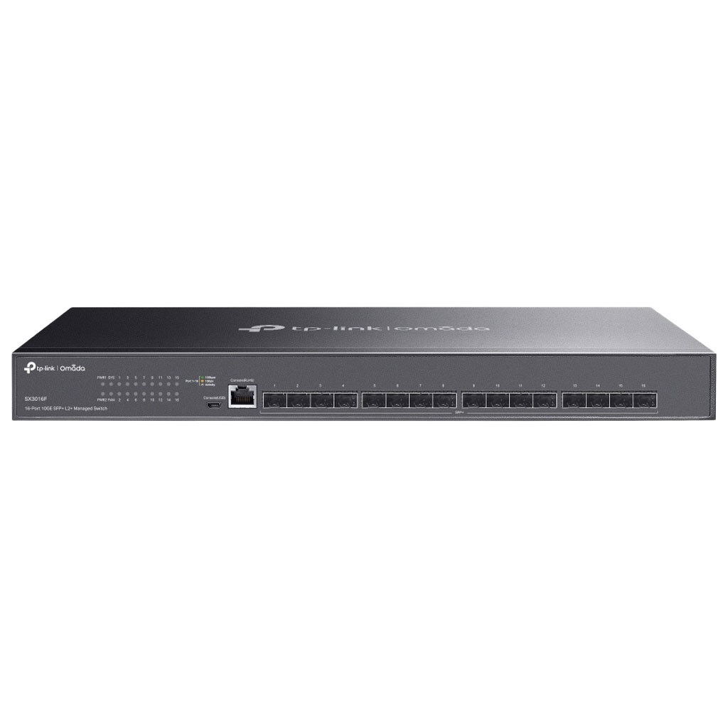 Комутатор TP-Link Omada SX3016F, Чорний - № 1 Комутатор TP-Link Omada SX3016F, Чорний - № 1
