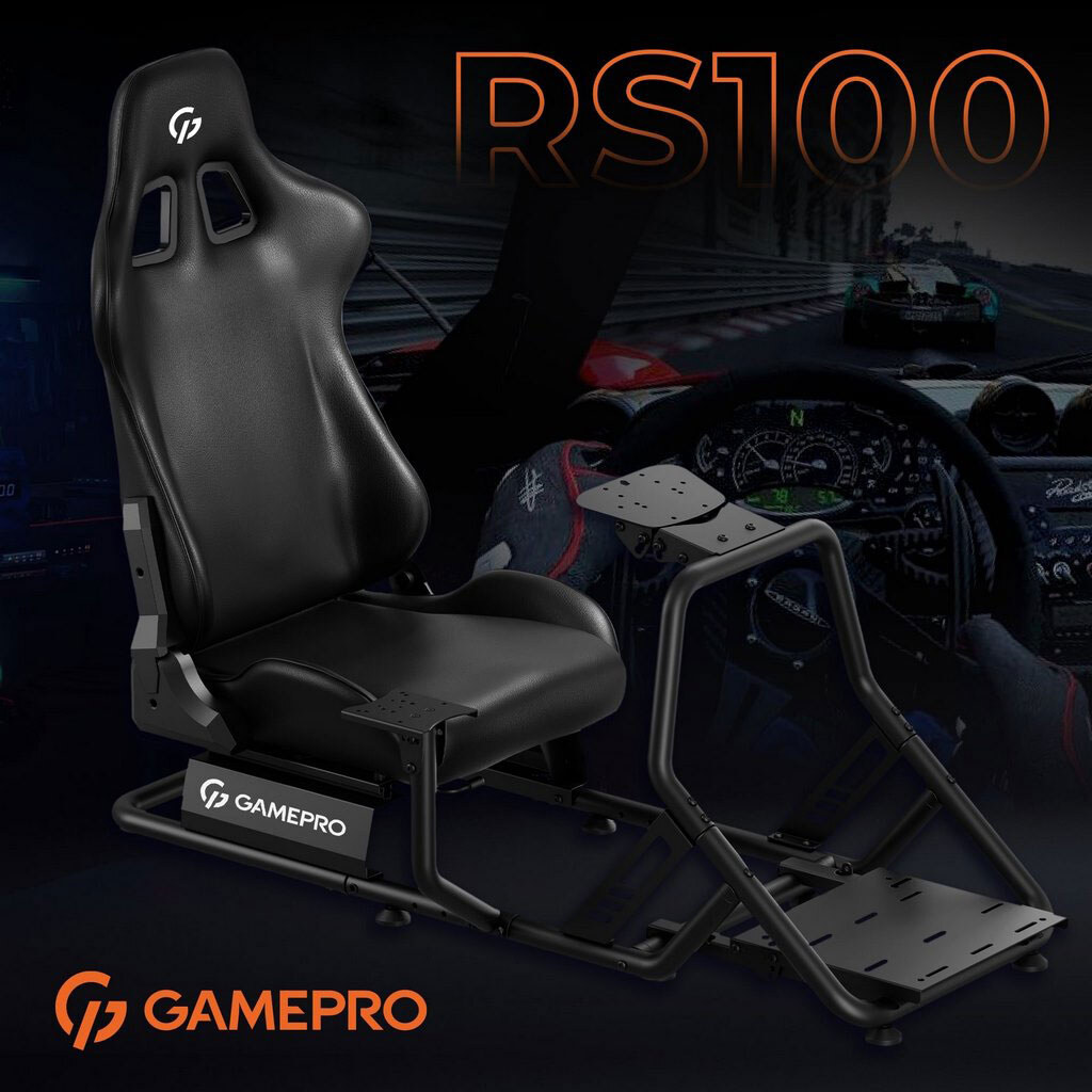 Крісло-кокпіт GamePro RS100, Чорний - № 3 Крісло-кокпіт GamePro RS100, Чорний - № 3