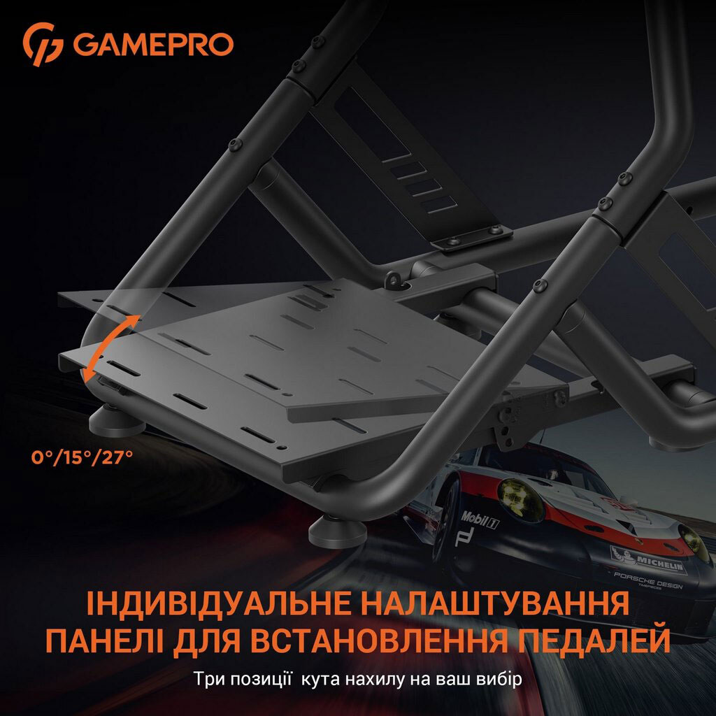 Крісло-кокпіт GamePro RS100, Чорний - № 5 Крісло-кокпіт GamePro RS100, Чорний - № 5