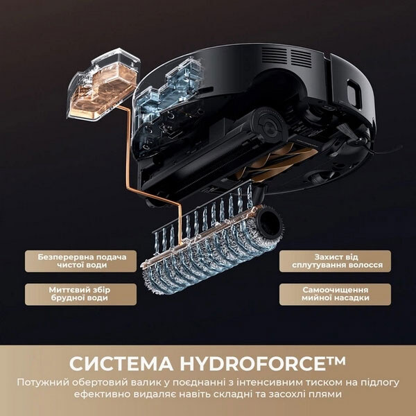 Робот-пилосос Mova S70 Ultra Roller, Чорний - № 6 Робот-пилосос Mova S70 Ultra Roller, Чорний - № 6