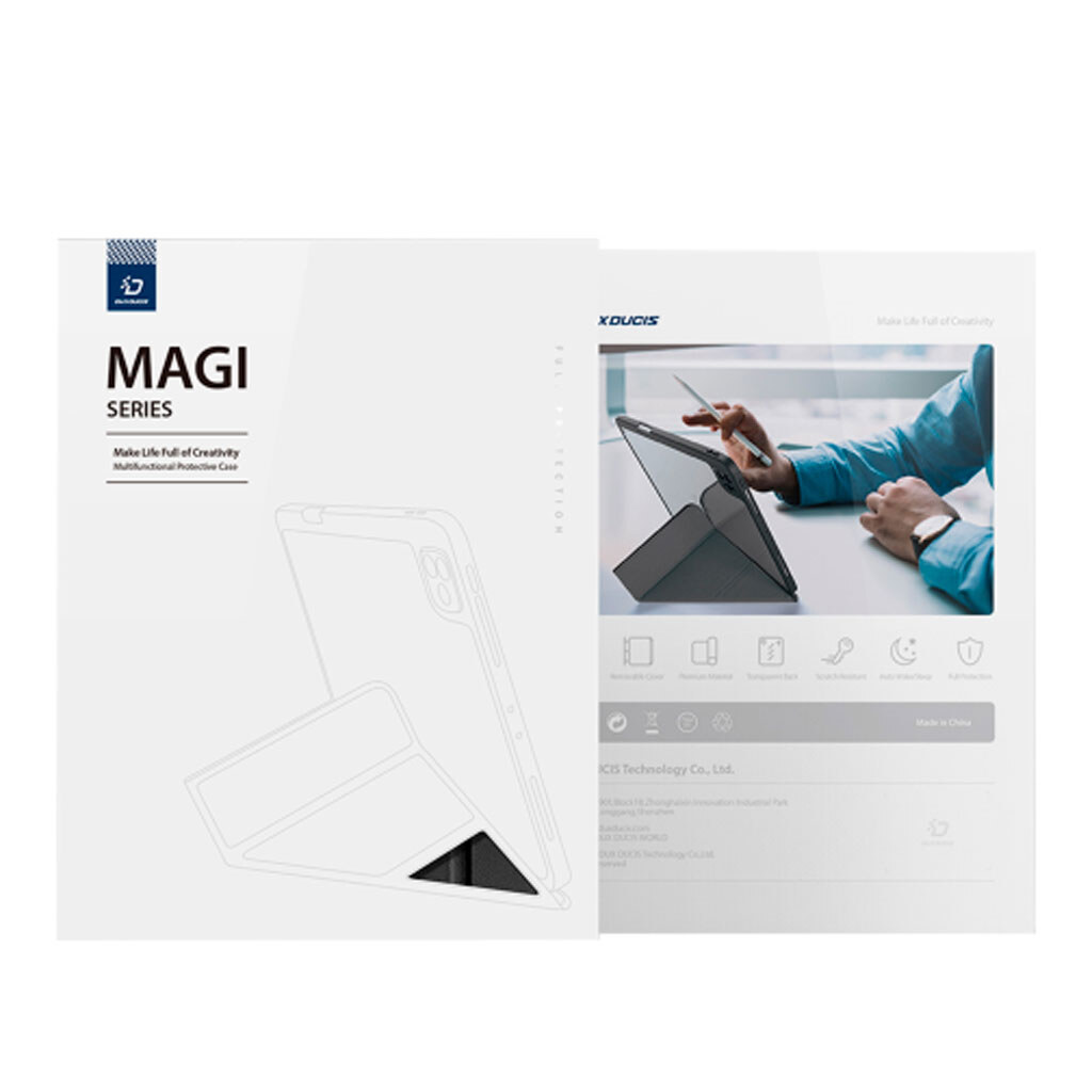 Чехол (книжка) Apple iPad 10.9 2022 / iPad 11 2025, Dux Ducis Magi, Черный - № 3 Чехол (книжка) Apple iPad 10.9 2022 / iPad 11 2025, Dux Ducis Magi, Черный - № 3