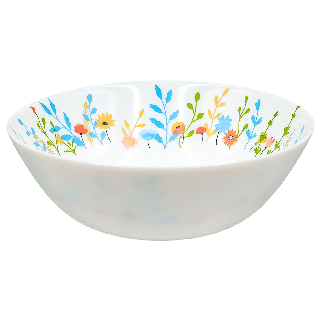 Салатник стеклянный Flowers, с рисунком, d=16 см - № 1 Салатник стеклянный Flowers, с рисунком, d=16 см - № 1