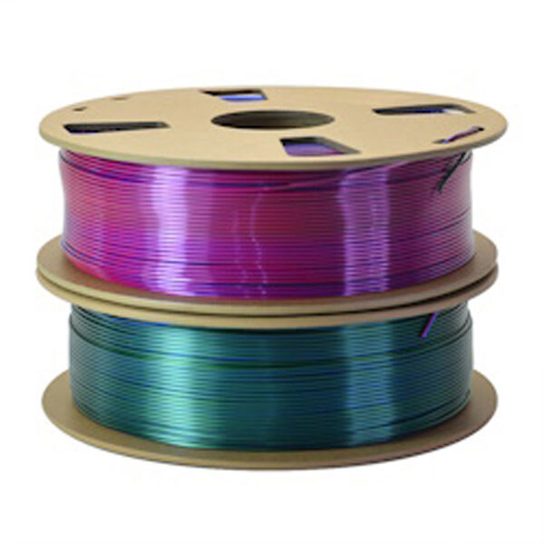 Пластик филамент PLA Silk 1,75мм цвет Красный+Зеленый+Синий 1кг - № 1 Пластик филамент PLA Silk 1,75мм цвет Красный+Зеленый+Синий 1кг - № 1