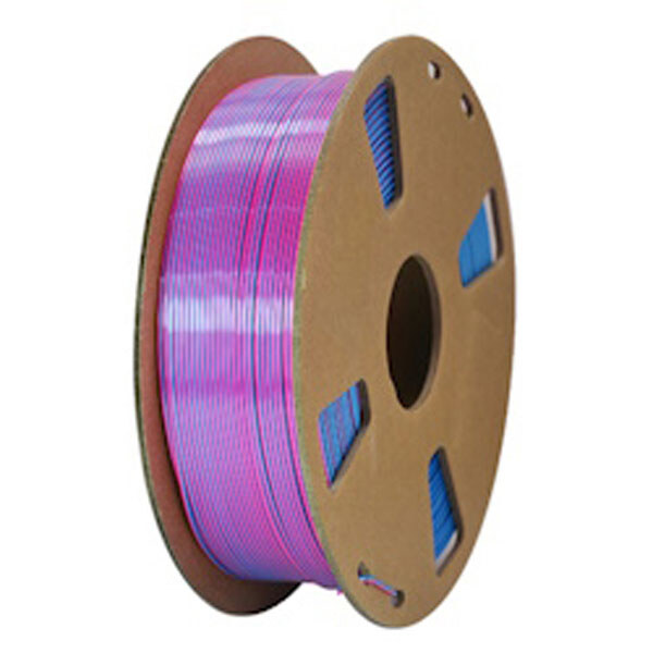 Пластик филамент PLA Silk 1,75мм цвет Красный+Розовый 1кг - № 1 Пластик филамент PLA Silk 1,75мм цвет Красный+Розовый 1кг - № 1