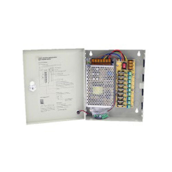 Блок питания в боксе 12V 5A 9CH с замком Superpower - № 1 Блок питания в боксе 12V 5A 9CH с замком Superpower - № 1