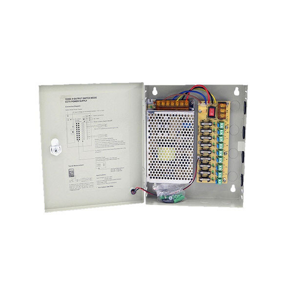Блок питания в боксе 12V 5A 9CH с замком Superpower - № 2 Блок питания в боксе 12V 5A 9CH с замком Superpower - № 2