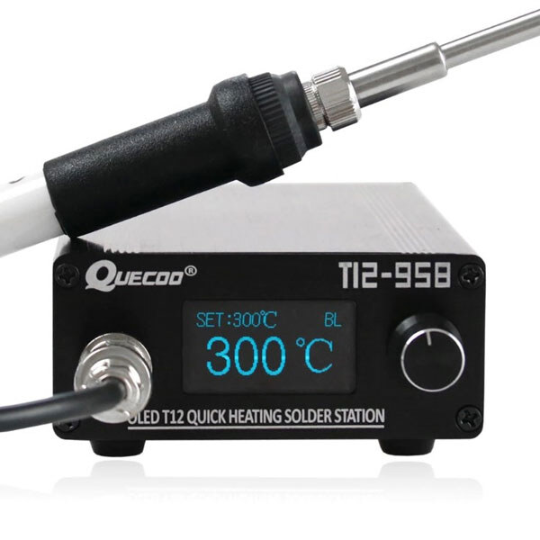 Паяльная станция T12-958, OLED-1,3", 75 Вт, наконечник Т12 - № 1 Паяльная станция T12-958, OLED-1,3", 75 Вт, наконечник Т12 - № 1