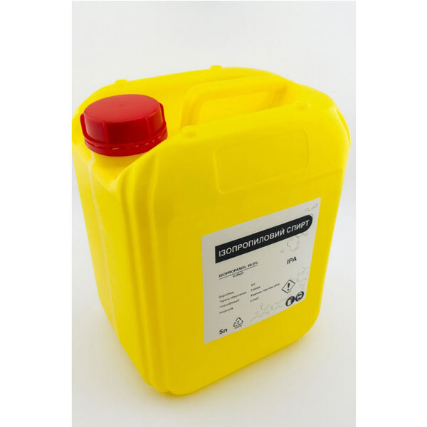 Спирт изопропиловый 99,9% IPA 5л тара HDPE - № 1 Спирт изопропиловый 99,9% IPA 5л тара HDPE - № 1