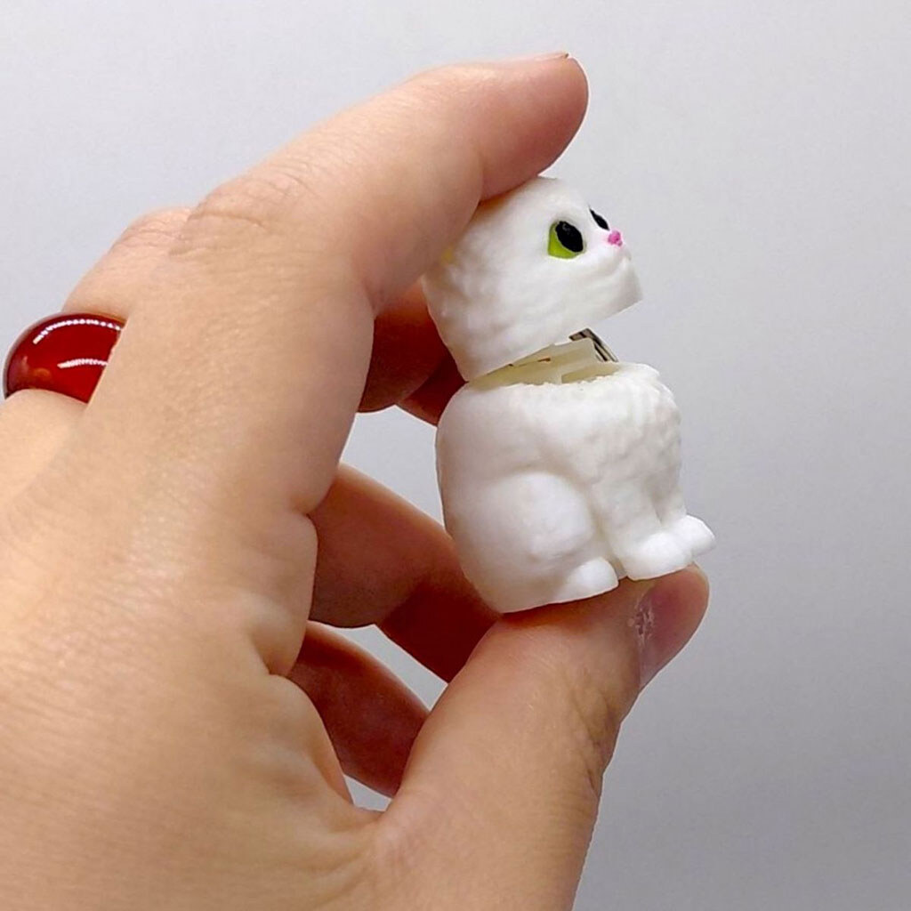 Брелок "Котик із пружиною / KEYCHAIN", 3d друк, Mic - № 2 Брелок "Котик із пружиною / KEYCHAIN", 3d друк, Mic - № 2