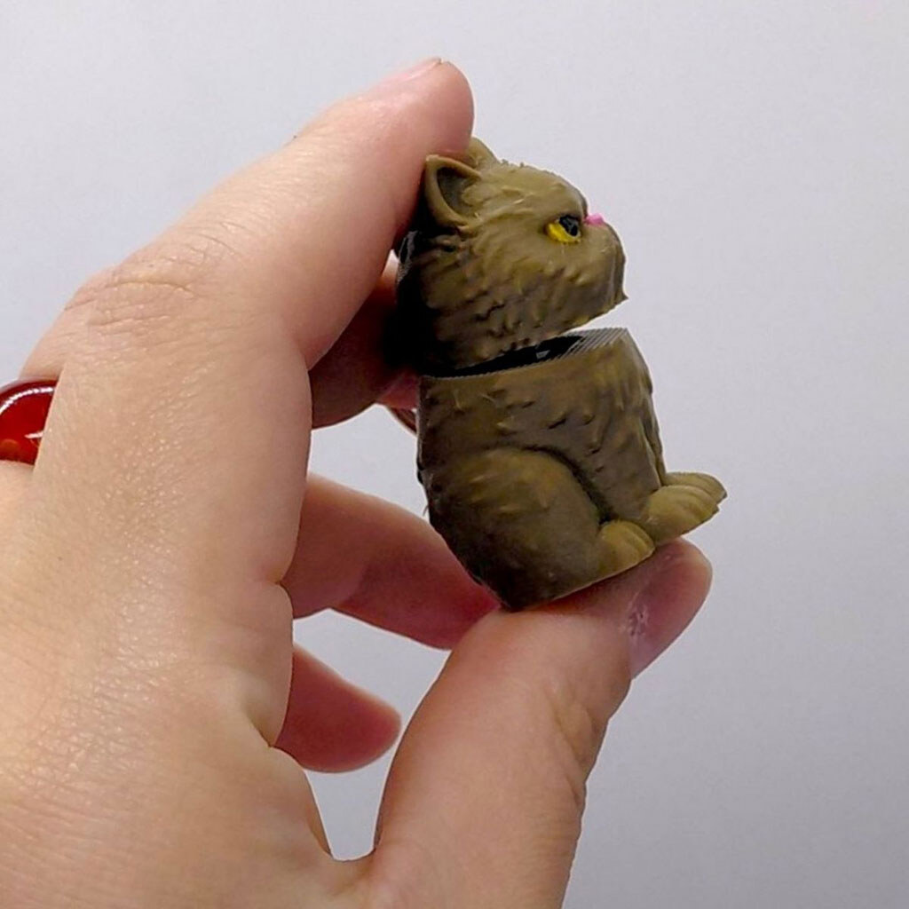 Брелок "Котик с пружиной / KEYCHAIN", 3d печать, Mic - № 2 Брелок "Котик с пружиной / KEYCHAIN", 3d печать, Mic - № 2